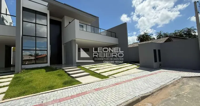 Casa sobrado com 3 dormitórios suítes à venda, 168,57 m² no bairro das capitais - timbó/sc