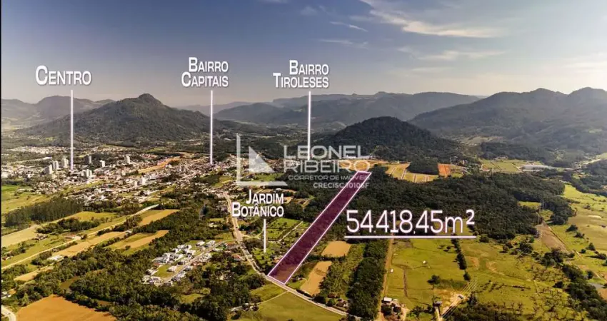 Terreno à venda com 54.418,45 m² no bairro das capitais em timbó-sc