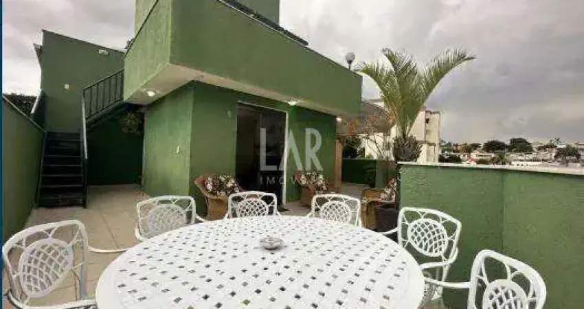 Cobertura à venda, 3 quartos, 2 suítes, 2 vagas, santa amélia - belo horizonte/mg