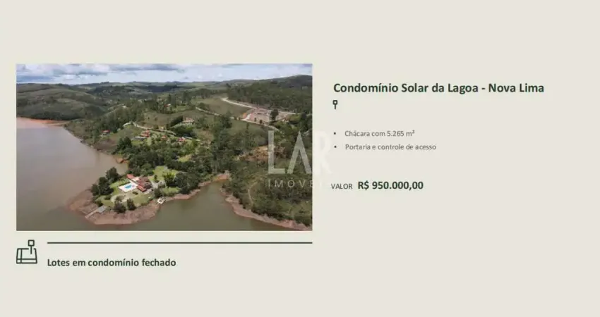 Lote em condomínio à venda, área rural de nova lima - nova lima/mg