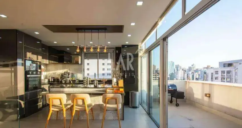 Cobertura à venda, 2 quartos, 1 suíte, 2 vagas, santo agostinho - belo horizonte/mg