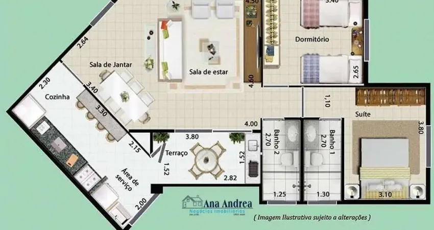 Apartamento com 2 quartos à venda no Parque Esplanada do Embu, Embu das Artes 