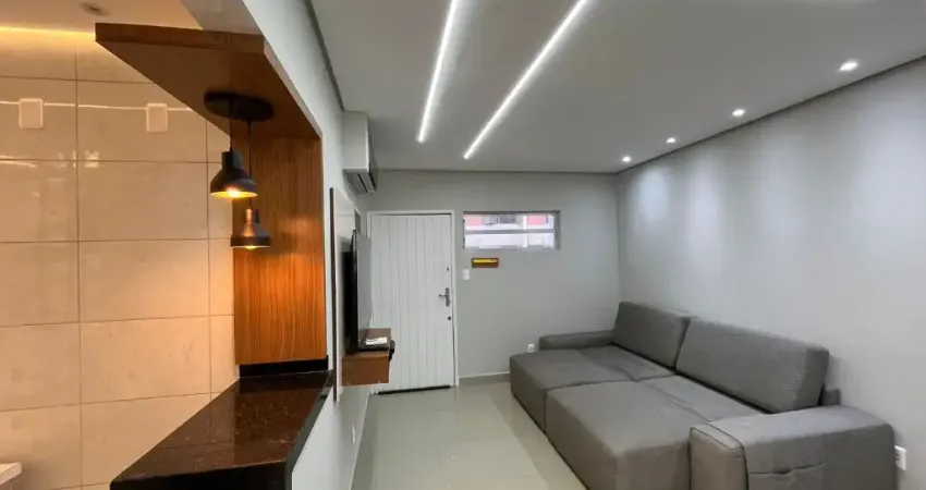 Apartamento de 1 dormitório 61m² frente mar na Aparecida 440mil