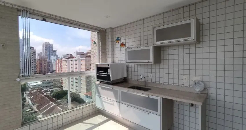 Apartamento amplo com 3 quartos (1 suíte) na Pompéia, Santos/SP