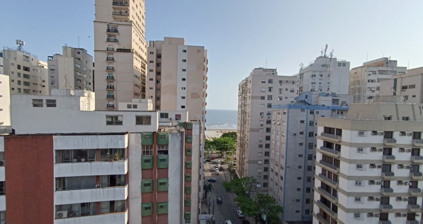 Apartamento com 2 quartos (2 suítes), na quadra da praia, Gonzaga, Santos/SP
