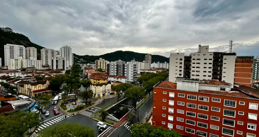 Apartamento reformado 2 dormitórios bairro campo grande em santos