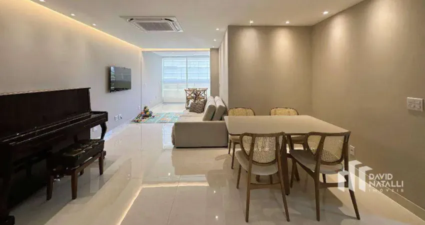 Apartamento com 3 dormitórios à venda, 107 m² por r$ 1.800.000,00 - praia do canto - vitória/es