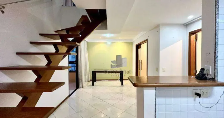 Apartamento duplex com 2 dormitórios, 96 m² - venda por r$ 785.000,00 ou aluguel por r$ 4.434,96/mês - santa lúcia - vitória/es