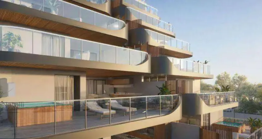 Apartamento garden frente para praia 4 suítes - jardim da penha - vitória/es