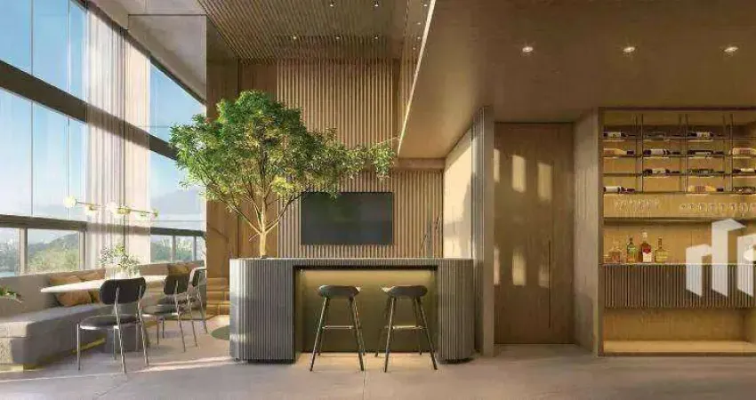Studio com pé-direto alto, lançamento na Enseada do Suá