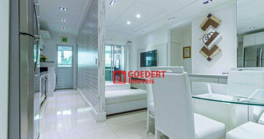 Apartamento mobiliado Edifício Villa Pescara Residenzza com 2 dormitórios para alugar, 105 m² por R$ 5.919/mês - Nações - Balneário Camboriú/SC