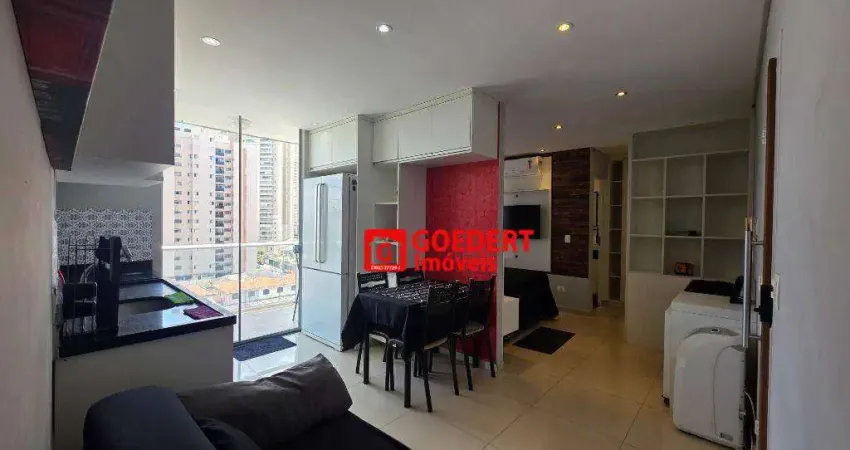 Apartamento studio condomínio first com 1 dormitório, 38 m² - venda por r$ 372.000 ou aluguel por r$ 3.206/mês - vila augusta - guarulhos/sp
