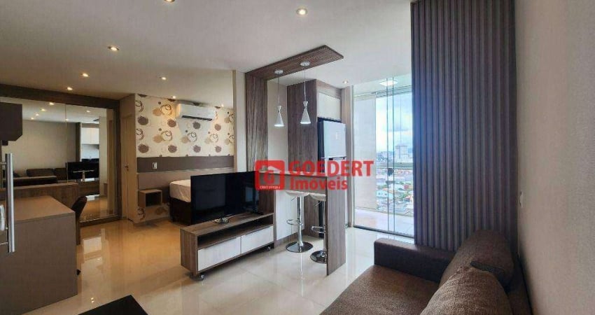 Apartamento Studio Condomínio First com 1 dormitório para alugar, 38 m² por R$ 2.925/mês - Vila Augusta - Guarulhos/SP