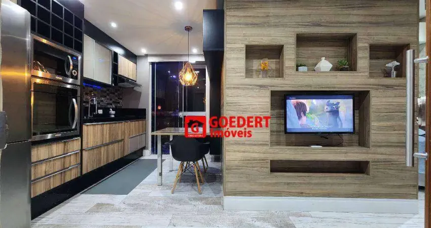 Apartamento Studio Condomínio First com 1 dormitório para alugar, 38 m² por R$ 3.615/mês - Vila Augusta - Guarulhos/SP