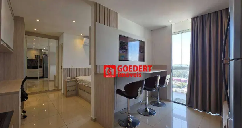 Apartamento studio condomínio first com 1 dormitório para alugar, 38 m² por r$ 3.500/mês - vila augusta - guarulhos/sp mobiliado
