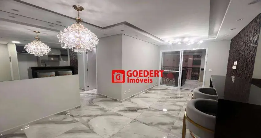 Apartamento condomínio parque ventura premium clube com 2 dormitórios sendo 1 suíte à venda, 68 m² por r$ 745.000 - jardim flor da montanha - guarulho