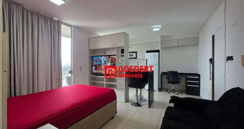 Apartamento studio mobiliado condomínio first com 1 dormitório para alugar, 38 m² por r$ 3.205/mês - vila augusta - guarulhos/sp