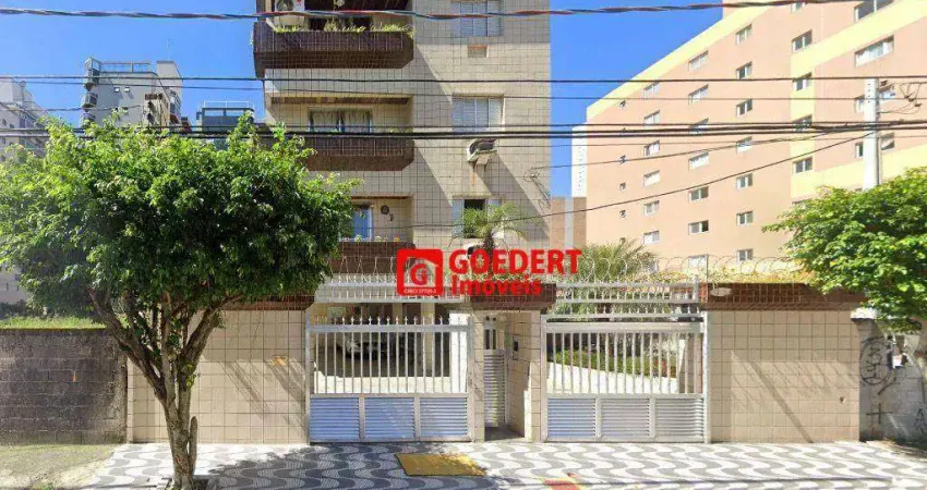 Apartamento edifício segovia com 2 dormitórios à venda, 55 m² por r$ 250.000 - vila guilhermina - praia grande/sp