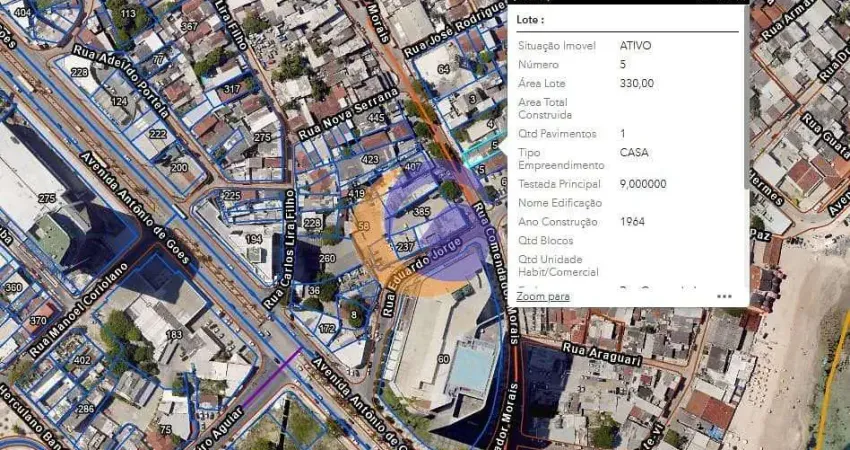 Terreno à venda na Rua Comendador Morais, 5, Pina, Recife