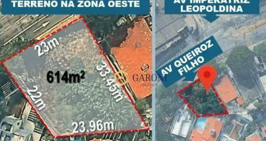 Terreno à venda na Avenida Queiroz Filho, Vila Leopoldina, São Paulo
