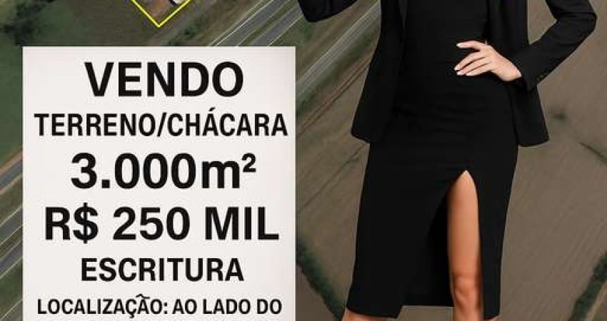 Fantástico terreno para chácara (COM ESCRITURA E REGISTRO) a venda em frente Rodovia castelo Branco KM 155 3.000m²
