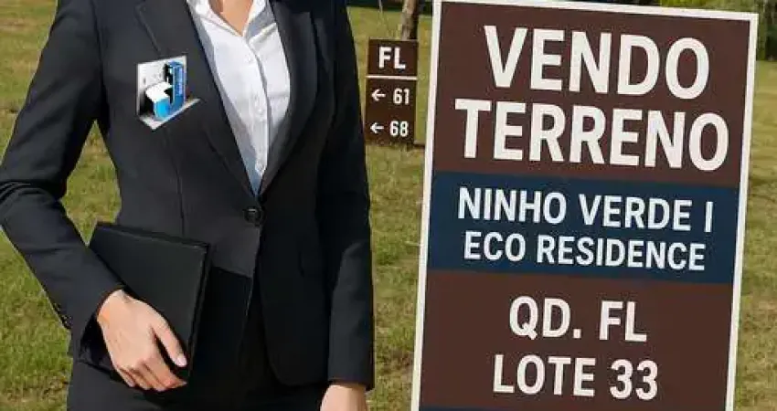 Excelente terreno à venda no Condomínio Ninho Verde I Eco Residence,