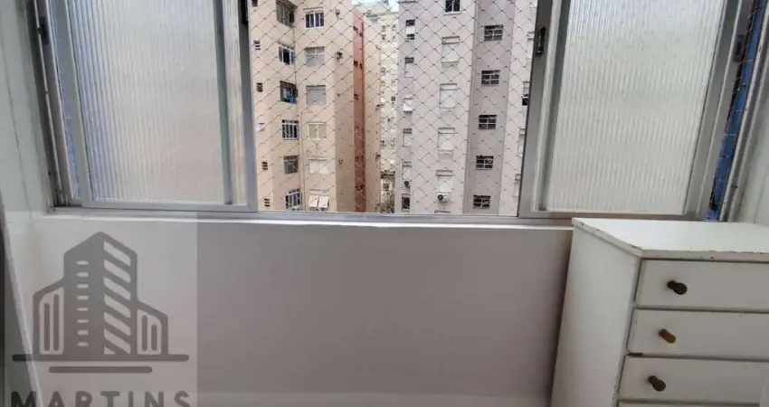 Quadra da praia - 1 quarto - vaga moto ou bicicletário - santos/sp