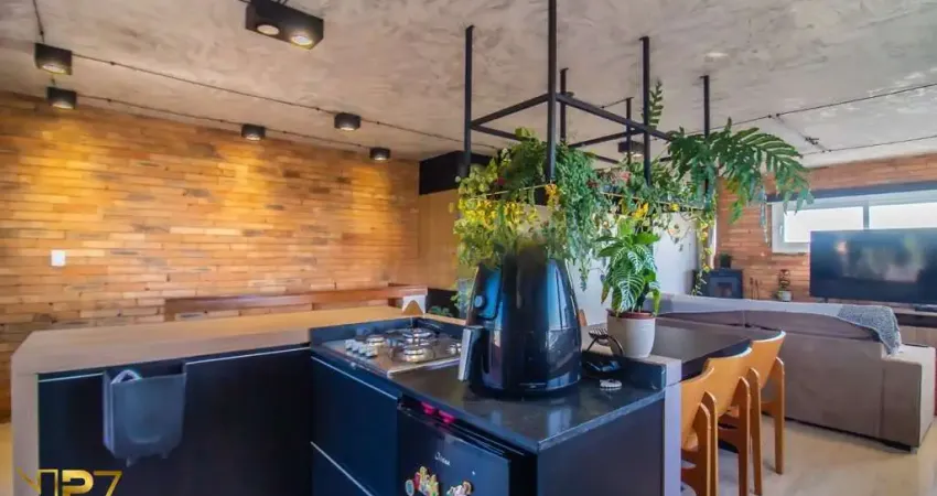 Cobertura exclusiva de 2 dormitórios com vista deslumbrante e projeto de arquite