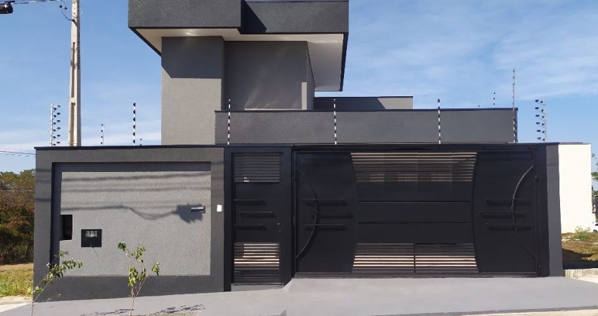 Linda casa residencial no Ary Attab, imóvel novo, recém construído, modelo moderno, na melhor localização da Zona Oeste de Rio Preto, ao lado do residencial Palestra.
