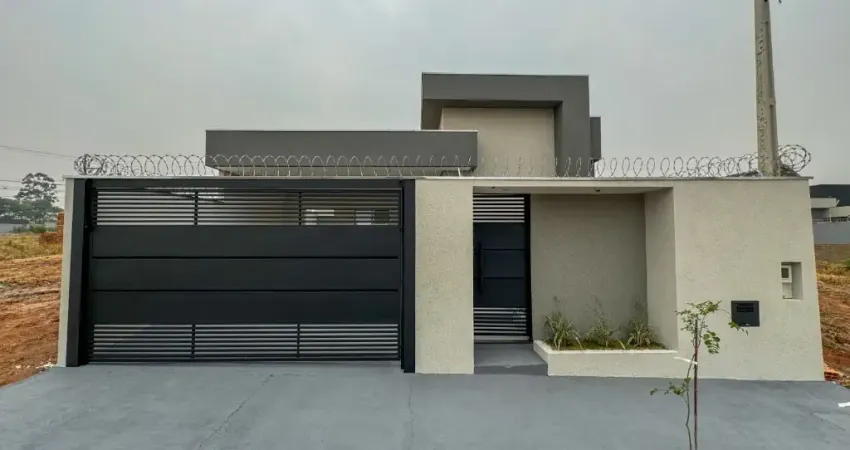 Linda casa residencial novíssima, no Set Sul II, atualmente o bairro mais cobiçado da cidade, bairro planejado com uma estrutura de um Cond. Fehado.