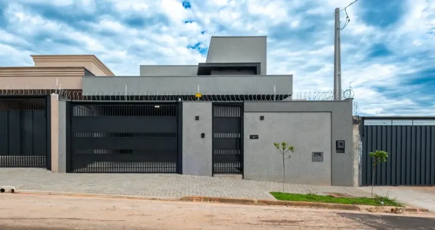 Linda casa residencial novíssima no set sul ii, ótima localização, na zona sul, bairro planejado com estrutura de um condomínio fechado.