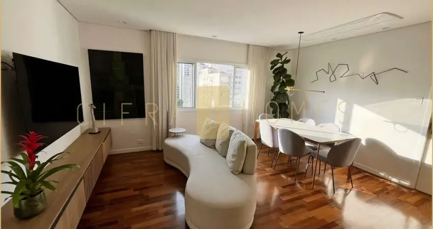 Apartamento Moderno e Mobiliado, 80m², 2 Dormitórios, Totalmente Reformado