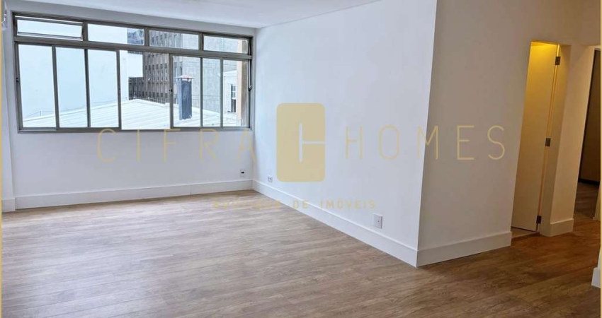 Apartamento à venda, reformado de 100m², 2 dormitórios, suíte, ar-condicionado e piscina nos Jardin