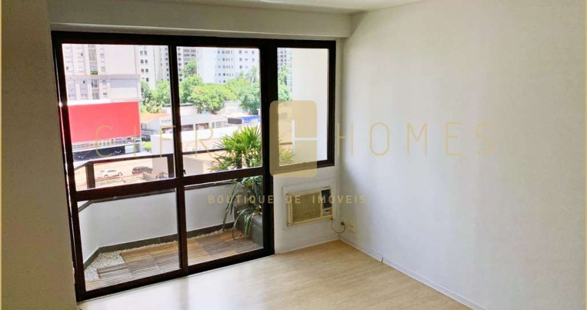 Apartamento ensolarado para locação, 2 dormitórios, 1 suíte, 2 vagas e lazer completo no Itaim Bibi