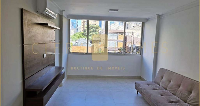 Apartamento para locação, com 95m², mobiliado, com Escritório e Ar-Condicionado no Itaim Bibi
