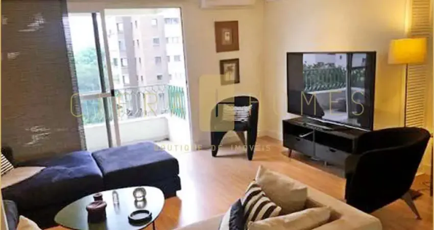 Apartamento para locação, mobiliado, 100 m², 2 suítes, 2 vagas, no Jardim Europa