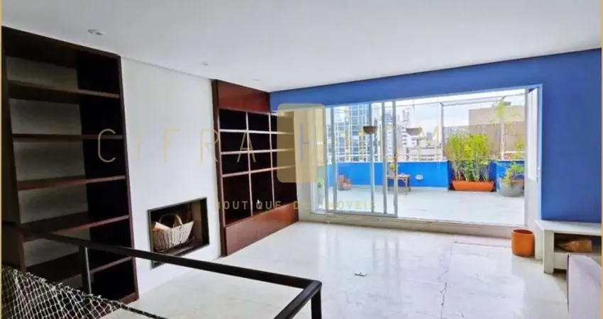 Cobertura duplex para locação, 140 m², 2 quartos, terraço grande, em Pinheiros