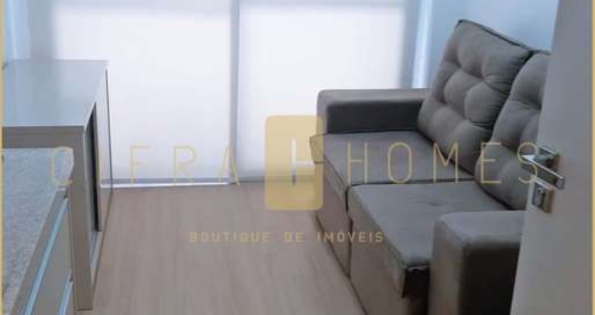 Apartamento mobiliado para locação em edifício moderno, com lazer completo e salão de festas no roo