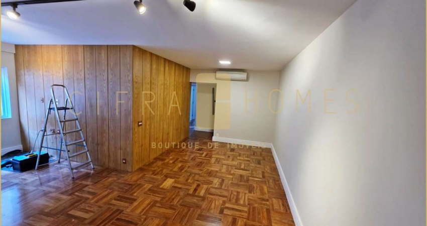 Lindo apartamento para locação, 130m², 3 dormitórios, 1 suíte, reformado, no melhor do Jardins