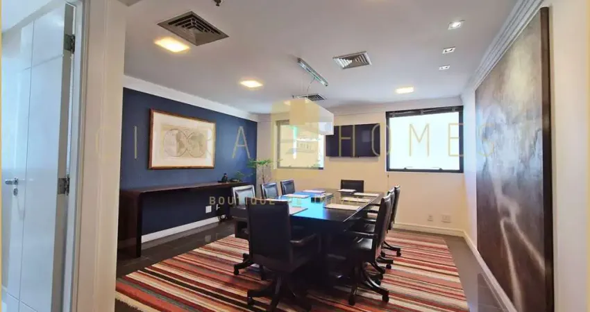 Conjunto comercial para locação, mobiliado, 4 salas, 3 vagas, no Jardim Paulista
