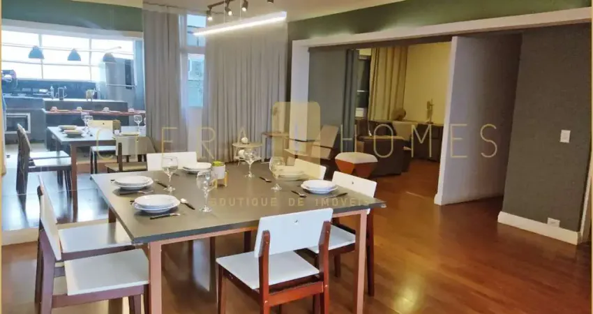Apartamento espaçoso de 137m² no Jardins, 2 dormitórios, com planta flexível e ótima distribuição d