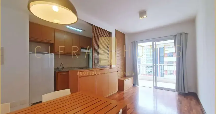 Apartamento para locação, com 47m², 1 suíte, 1 vaga, lazer completo, no Brooklin
