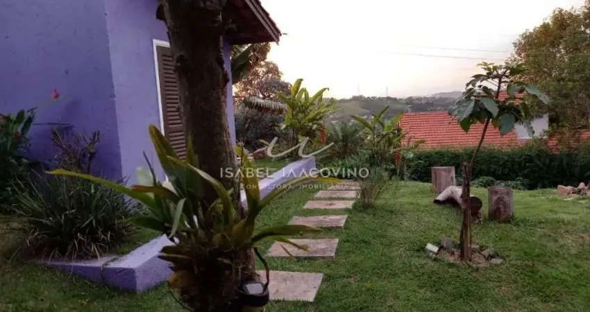 Linda casa estilo rústico à venda, condomínio vale da santa fé, vinhedo-sp