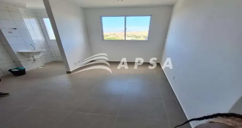 APARTAMENTO COM 43M²  SALA, 2 QUARTOS, 1 BANHEIRO, COZINHA, CORREDOR  CONDOMÍNIO • GARAGENS COM ATÉ