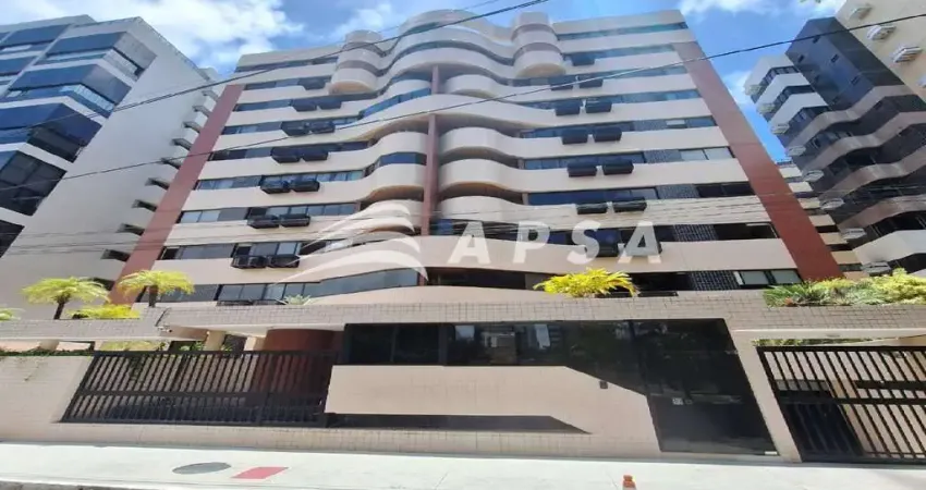 Apartamento todo mobiliado, com 03 quartos, sendo 01 suíte, ampla varanda, wc social, cozinha com ar