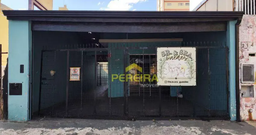 Salão para alugar, 80 m² por r$ 2.900/mês - botafogo - campinas/sp