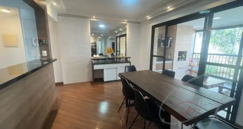 Apartamento de 111,00m² útil, com 3 quartos e 2 suítes, 2 vagas garagem e varanda gourmet e churrasqueira no bairro cidade s. francisco sp