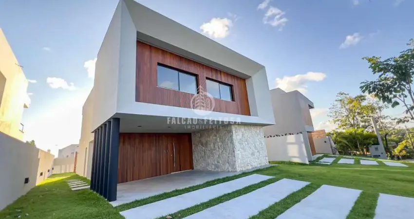 Casa para Venda em Camaçari, Alphaville (Abrantes), 4 dormitórios, 4 suítes, 2 banheiros, 4 vagas