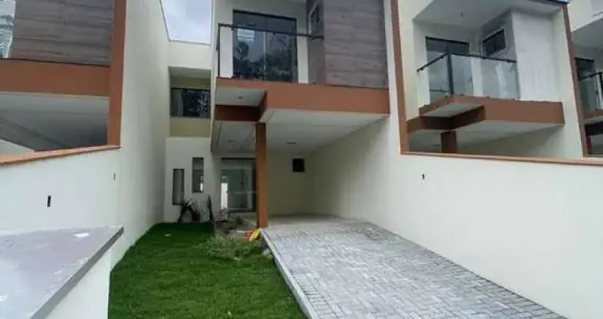 Casa geminada com 1 suíte + 2 quartos, ilha da figueira - guaramirim/sc