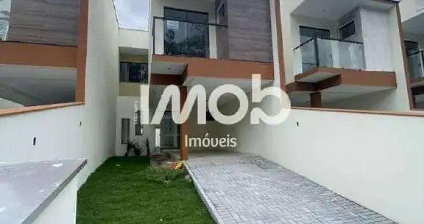 Casa geminada com 1 suíte + 2 quartos, ilha da figueira - guaramirim/sc